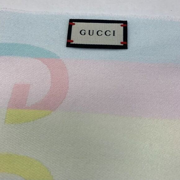 NWT Authentic Gucci Striped Wool Scarf - Picture 8 of 11